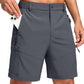 Men's Hiking Cargo Shorts 9"/7"/11" Lightweight Outdoor Shorts for Men Trip Golf Camping Casual with 5 Zipper Pockets