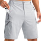 Men's Hiking Cargo Shorts 9"/7"/11" Lightweight Outdoor Shorts for Men Trip Golf Camping Casual with 5 Zipper Pockets