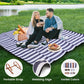 80”x 80” Picnic Blanket Extra Large, Waterproof and Foldable Beach Blanket, 3-Layer Outdoor Blanket for 6 to 8 Adults, for Camping, Park, Beach, Grass, Indoors…