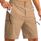 Men's Hiking Cargo Shorts 9"/7"/11" Lightweight Outdoor Shorts for Men Trip Golf Camping Casual with 5 Zipper Pockets