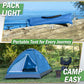 2 Person Outdoors Camping Tent with Rain Fly and Carrying Bag - Lightweight Outdoor Pop Up Tents for Camping Essentials, Music Festivals, Backpacking, Hiking, or Beach Shelter