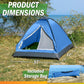 2 Person Outdoors Camping Tent with Rain Fly and Carrying Bag - Lightweight Outdoor Pop Up Tents for Camping Essentials, Music Festivals, Backpacking, Hiking, or Beach Shelter