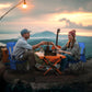 2 Pack Outdoor Camping Chairs Folding/Foldable/Portable with Cooler Pouch, Mesh Backrest and Cup Holder Pocket (Blue, 2 Pack)