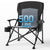 Oversized Folding Camping Chair, for Adults Heavy Duty Lawn Chair with Side Pockets, Portable Collapsible Quad Chair for Outside, Support Up to 500lbs, Grey