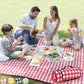 Extra Large Picnic Outdoor Blanket, 80''x80'' Waterproof Foldable Blankets Gingham Picnic Mat for Beach, Camping Grass Lawn Park Accessories Cute Couple Gifts Ideas Wedding Registry(Green White)