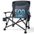 Oversized Folding Camping Chair, for Adults Heavy Duty Lawn Chair with Side Pockets, Portable Collapsible Quad Chair for Outside, Support Up to 500lbs, Grey