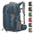 40L Waterproof Hiking Camping Backpack with Rain Cover, Lightweight Travel Daypack, Blue