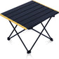 Ultralight Compact Camping Folding Table with Carry Bag (Black - S)