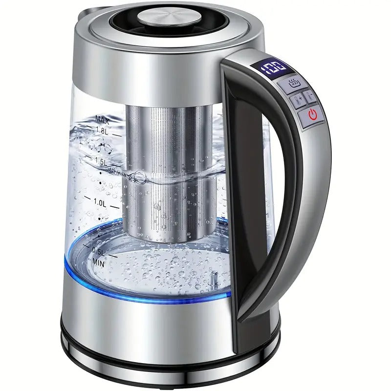 electric kettle 1 8l electric glass kettle 12 temperature - Temu
